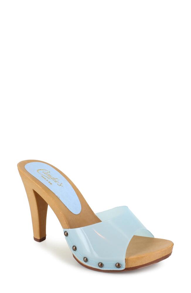 Candie's Paxe Slide Sandal in Blue Cover