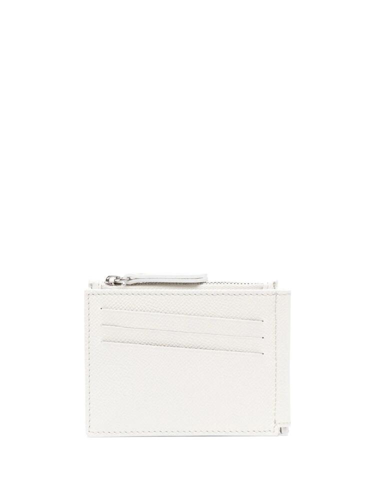 Maison Margiela leather money clip wallet - White Cover