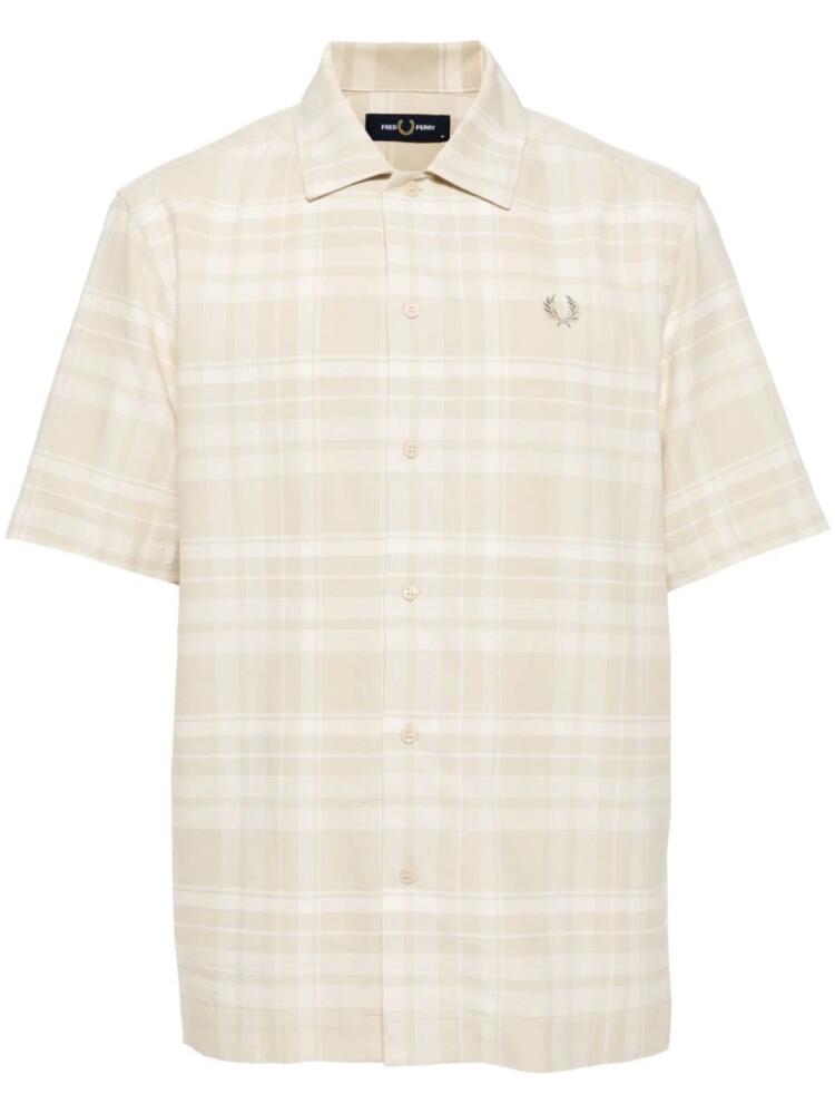 Fred Perry Tartan Beach cotton shirt - Brown Cover