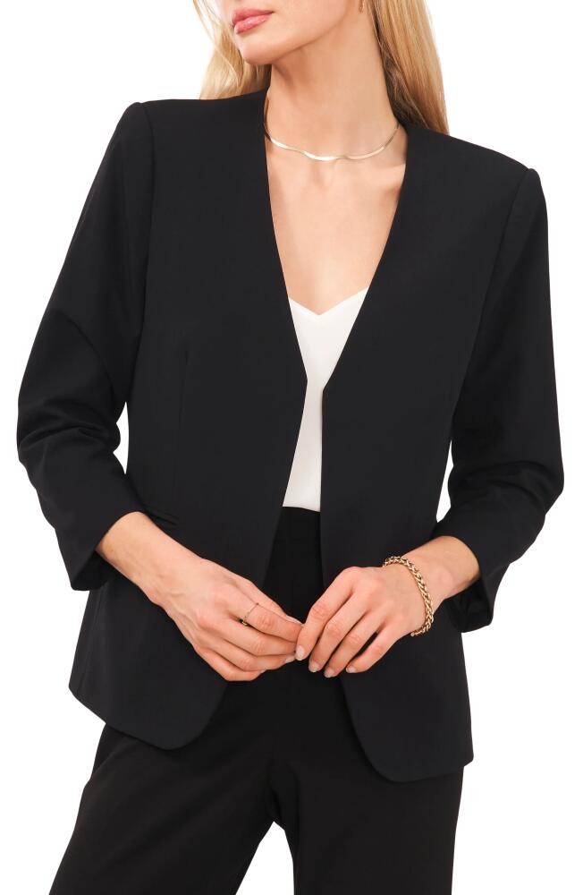 halogen(r) V-Neck Open Front Jacket in Black Cover