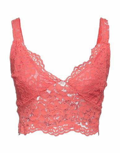 Soallure Woman Top Coral Polyamide, Cotton, Polyester Cover