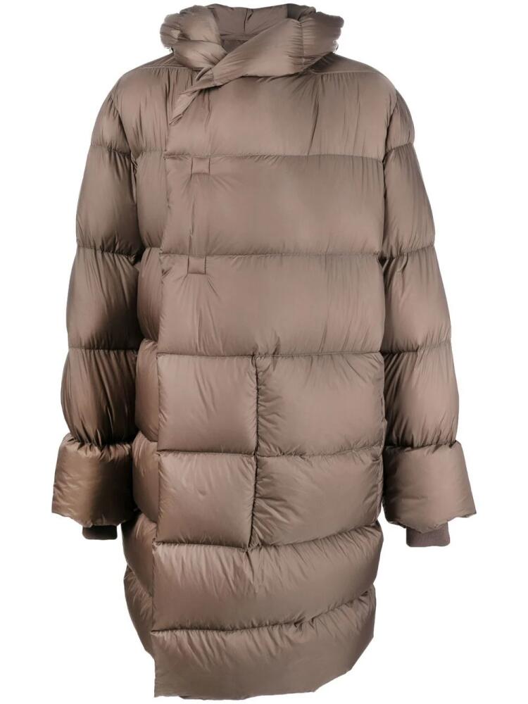 Rick Owens feather-down padded coat - Brown Cover