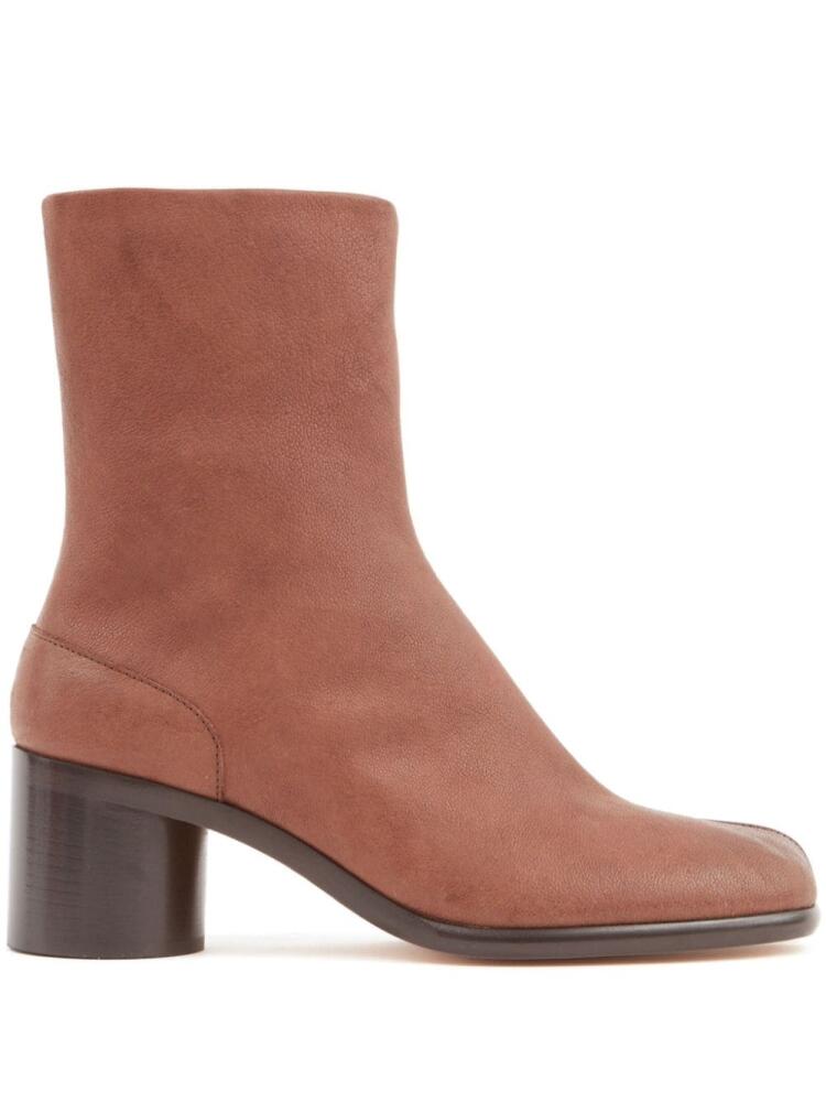 Maison Margiela Tabi leather ankle boots - Brown Cover