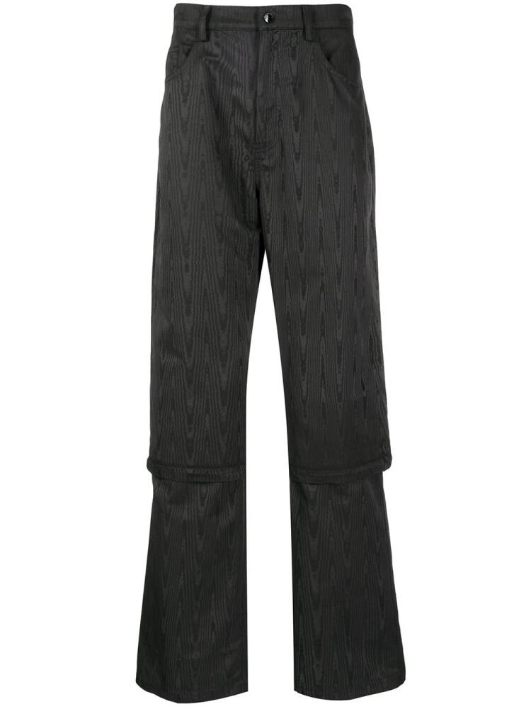 Marine Serre straight-leg detachable trousers - Black Cover