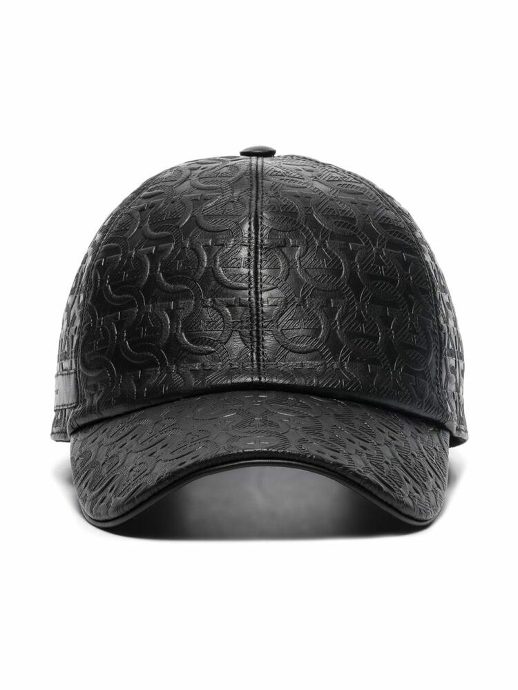 Ferragamo Gancini leather cap - Black Cover