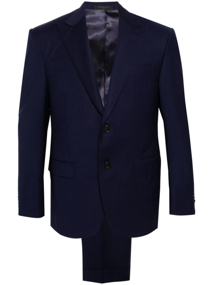 Corneliani single-breasted virgin wool suit - Blue Cover