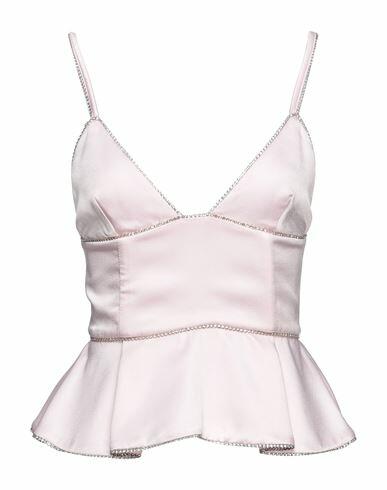 Patrizia Pepe Sera Woman Top Pink Viscose, Polyester, Glass Cover