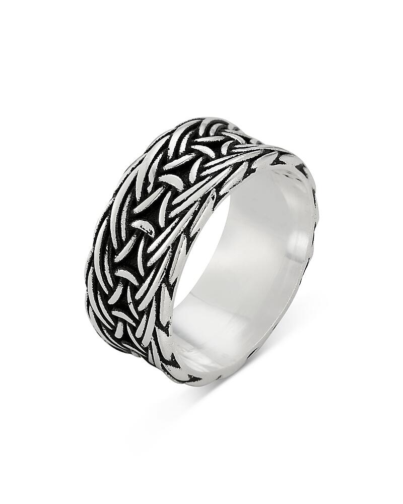 Milanesi And Co Sterling Silver Oxidized Weave Band Ring Cover