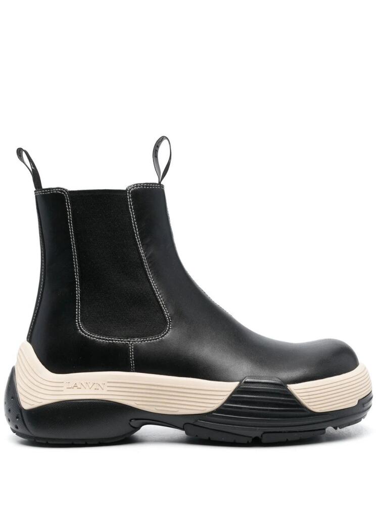 Lanvin Flash-X leather Chelsea boots - Black Cover