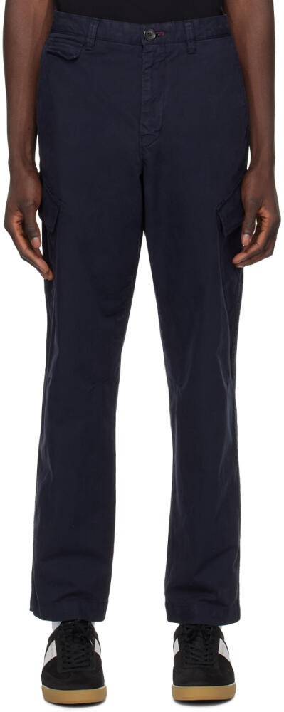 PS by Paul Smith Navy Flap Pocket Cargo Pants Cover