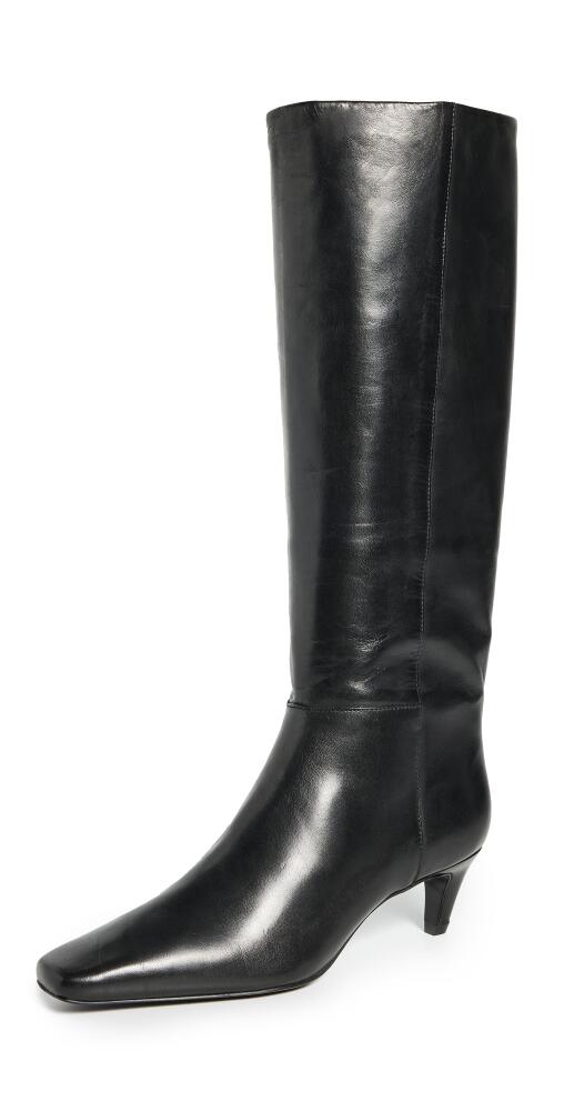 Reformation Remy Knee Boots Black Leather Cover