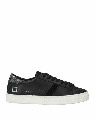 D. a.t. e. Woman Sneakers Black Leather, Textile fibers Cover