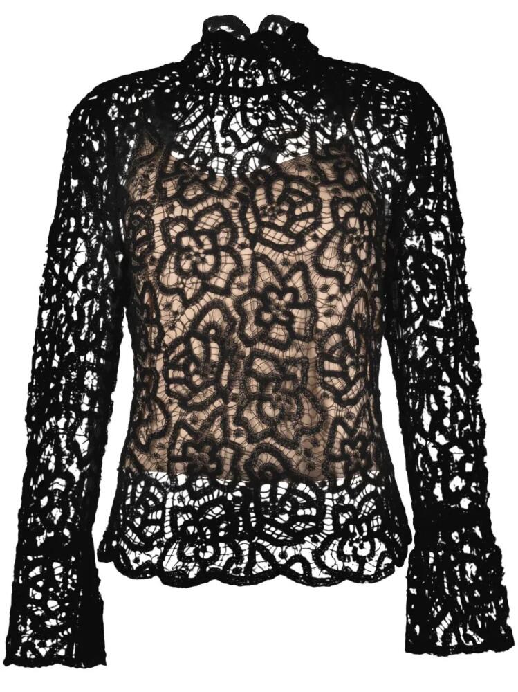 TWINSET double-layer lace blouse - Black Cover