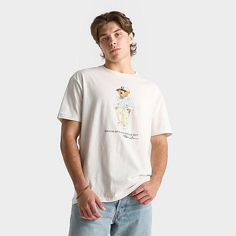 Polo Ralph Lauren Men's Polo Bear T-Shirt in White/Washed White Cover