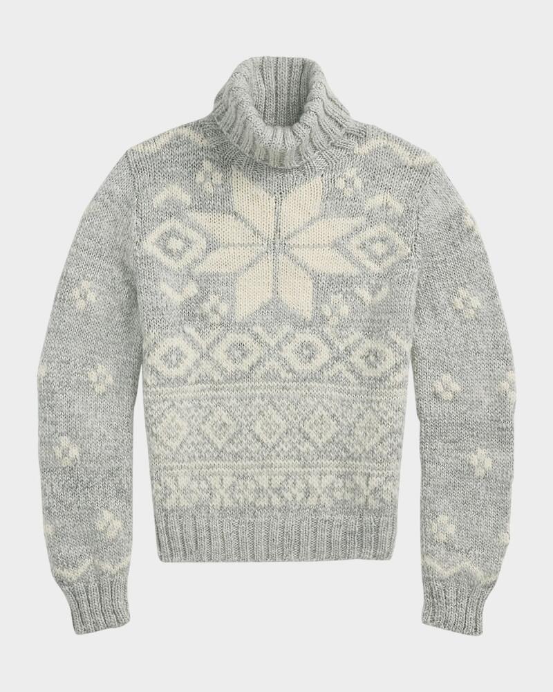 Polo Ralph Lauren Snowflake-Motif Wool Turtleneck Cover