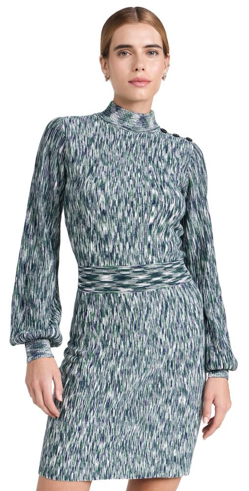 Shoshanna Molly Dress Sage Multi Cover