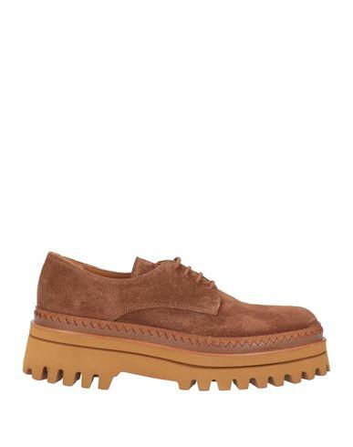 Elvio Zanon Woman Lace-up shoes Brown Soft Leather Cover