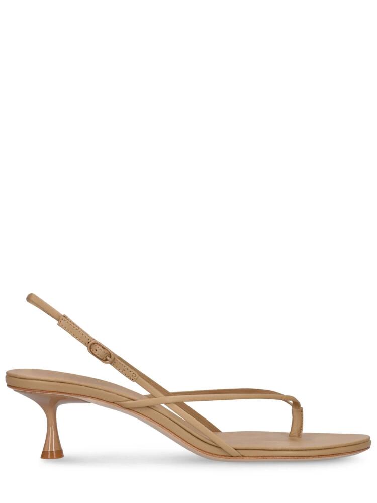 STUDIO AMELIA 50mm Wishbone Leather Sandals Cover