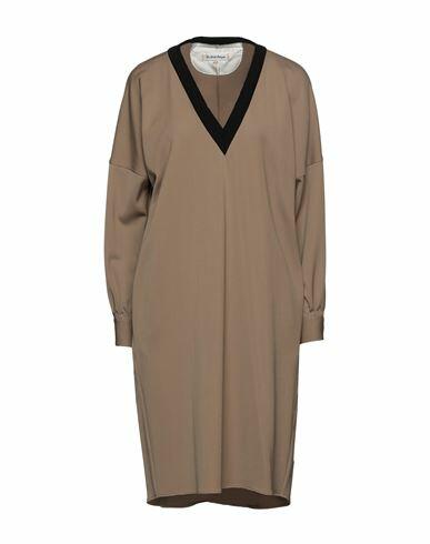 Le Sarte Pettegole Woman Midi dress Sage green Polyester, Virgin Wool, Elastane Cover