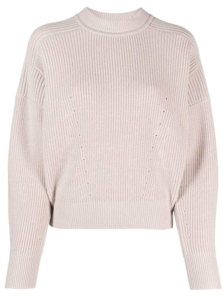 MARANT ÉTOILE crew-neck wool jumper - Neutrals Cover