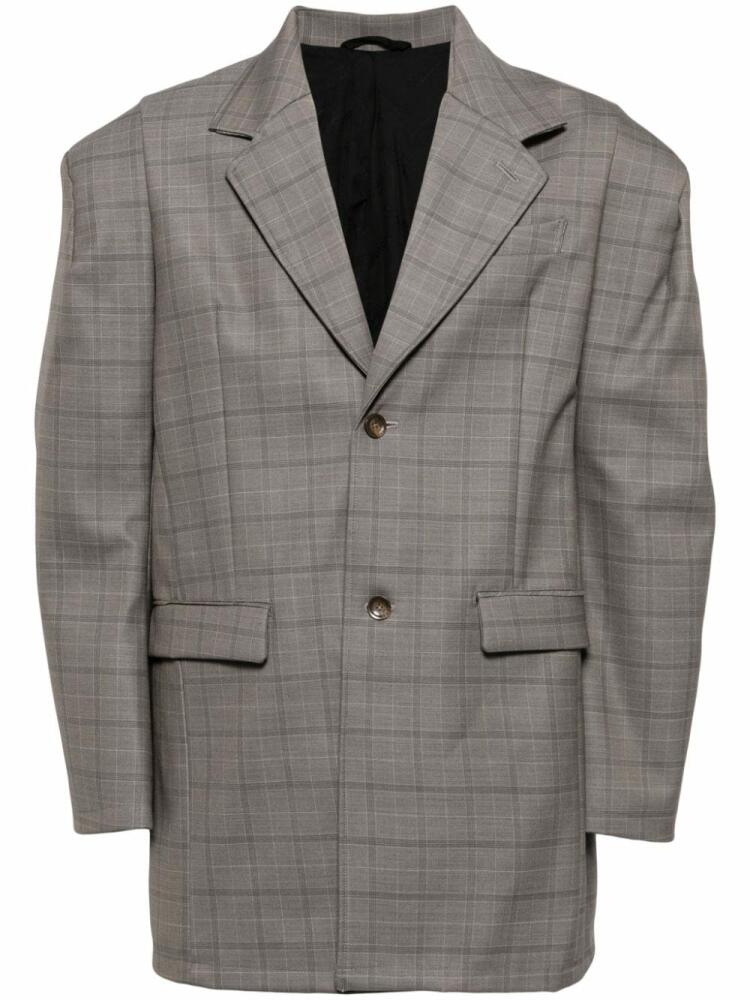 Doublet shoulder-padded wool blazer - Brown Cover