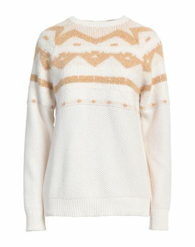 Eleventy Woman Sweater Ivory Wool, Viscose, Cashmere, Alpaca wool, Polyamide Cover