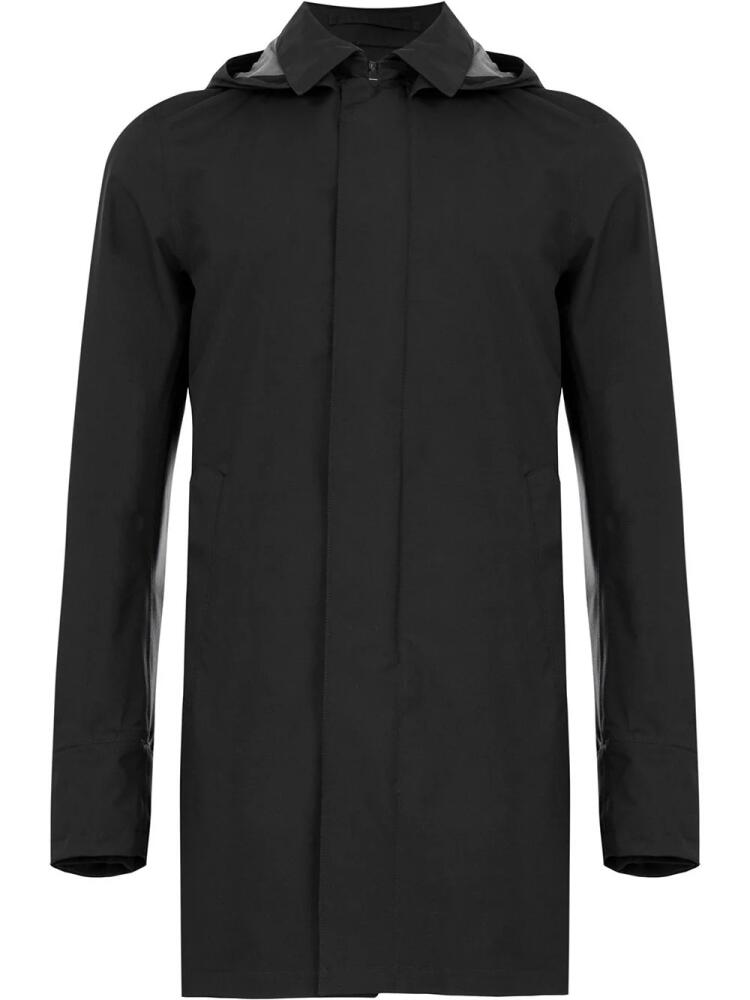 Herno button-up hooded raincoat - Black Cover