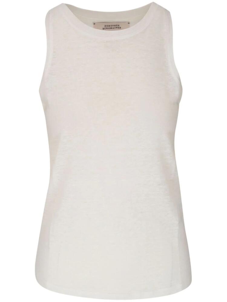 Dorothee Schumacher Natural Ease hemp tank top - White Cover