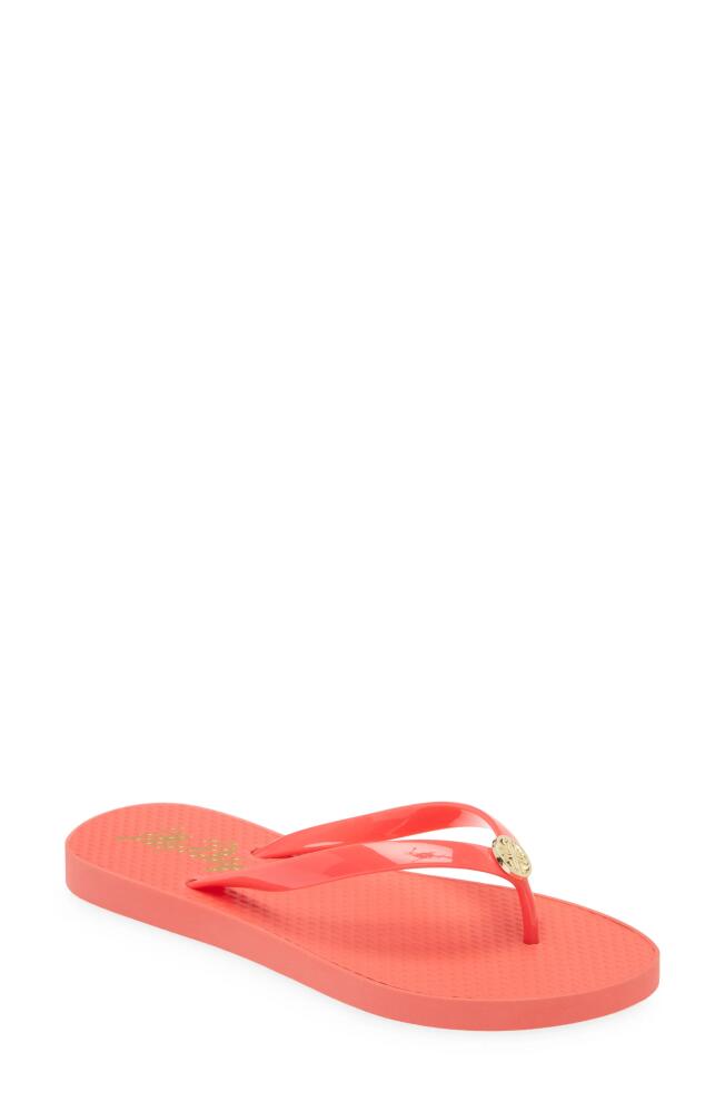 Lilly Pulitzer Pool Flip Flop in Mizner Red Cover