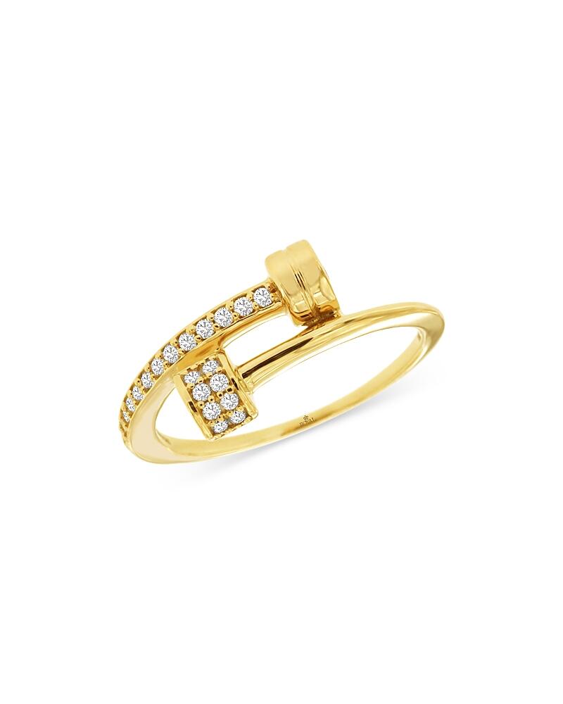 Bloomingdale's Fine Collection Diamond Bypass Ring in 14K Yellow Gold, 0.20 ct. t. w.- Exclusive Cover