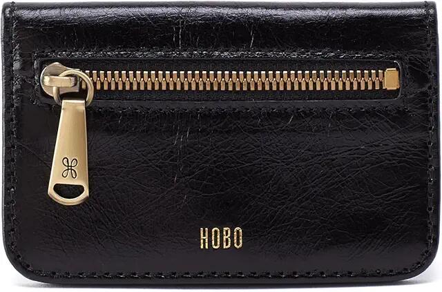 HOBO Jill Mini Card Case (Black) Wallet Handbags Cover