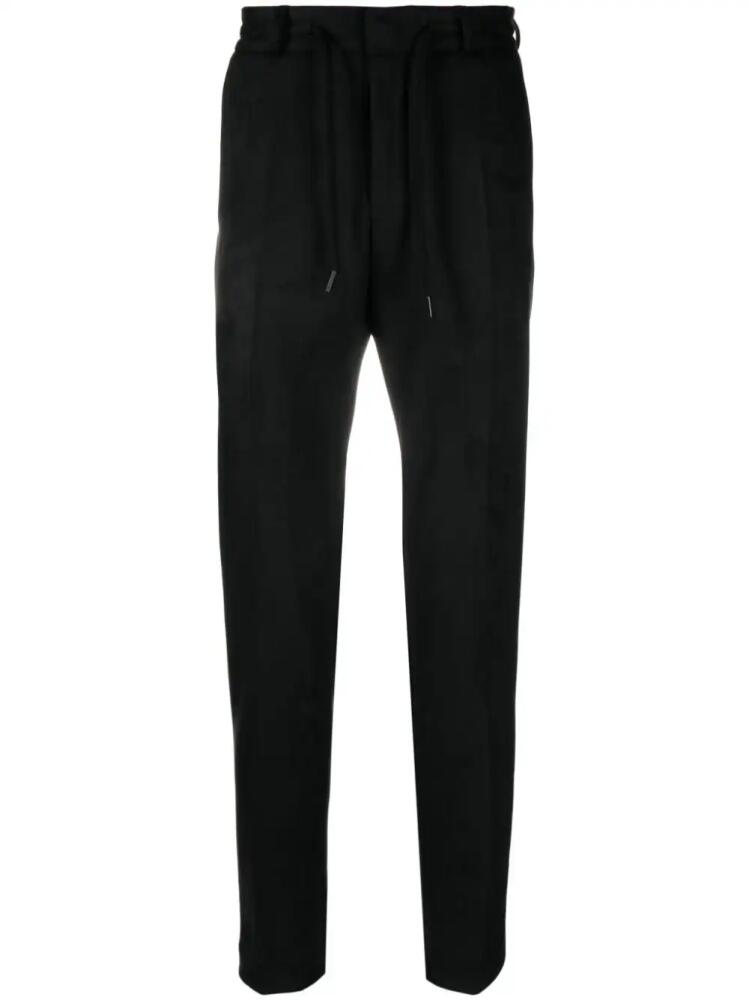 Karl Lagerfeld drawstring textured trousers - Black Cover