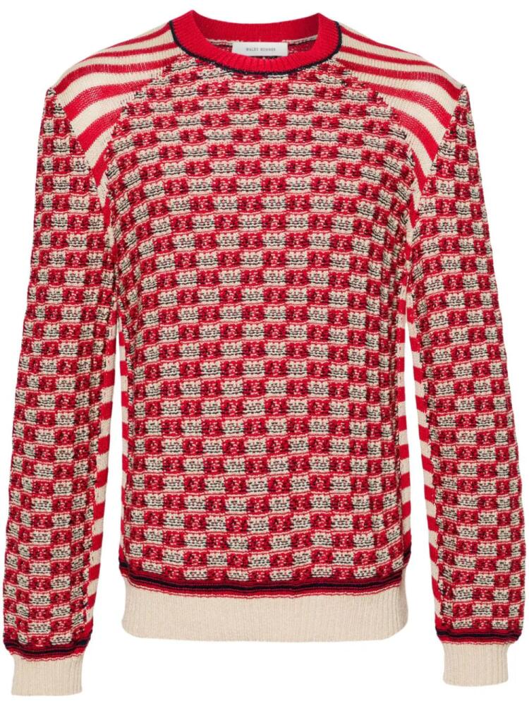 Wales Bonner Unity cotton jumper - Red Cover