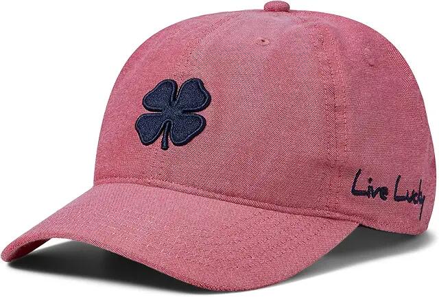 Black Clover Soft Luck 11 Hat (Navy Clover/Red) Caps Cover