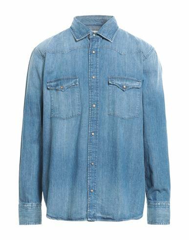 Pence Man Denim shirt Blue Cotton Cover