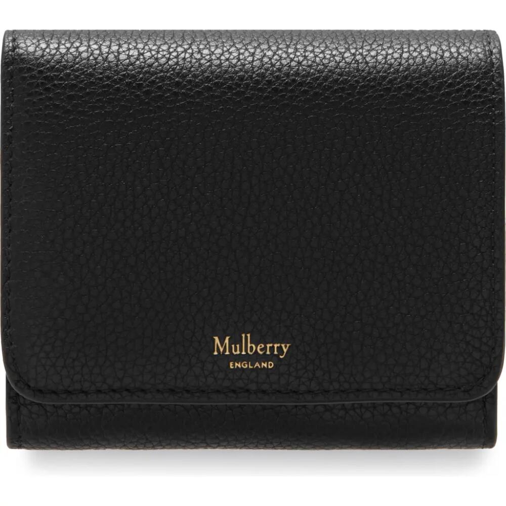 Mulberry Small Leather French Wallet in Black Cover