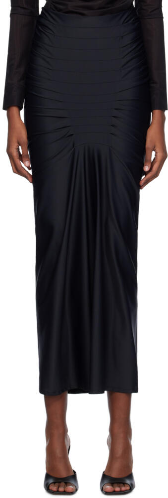 Gauge81 Black Melia Maxi Skirt Cover