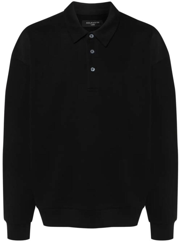 AllSaints Waite polo shirt - Black Cover