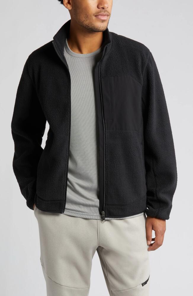 Zella High Pile Fleece Jacket in Black Cover