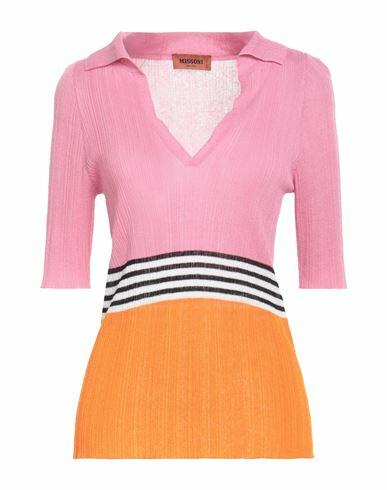 Missoni Woman Sweater Pink Viscose, Linen, Polyamide Cover