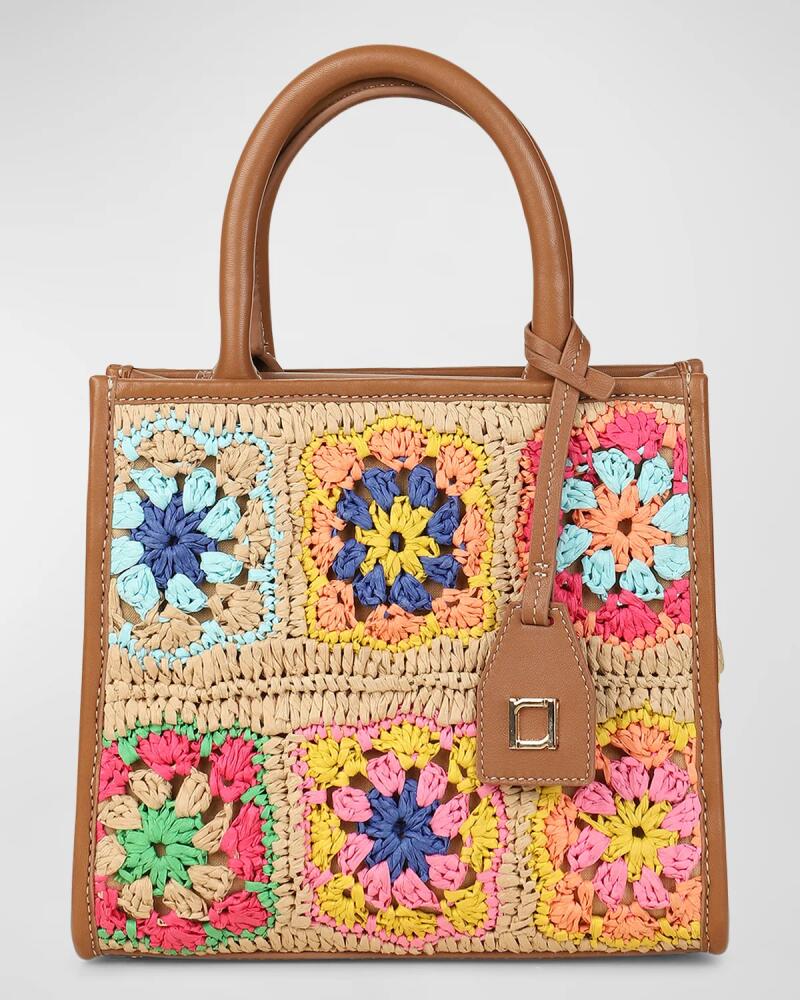 Rafe Ayesha Floral Crochet Raffia Tote Bag Cover