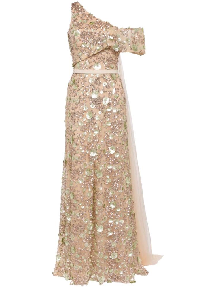 Saiid Kobeisy sequinned tulle gown - Neutrals Cover