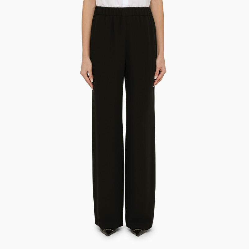 Valentino Black silk palazzo trousers Cover