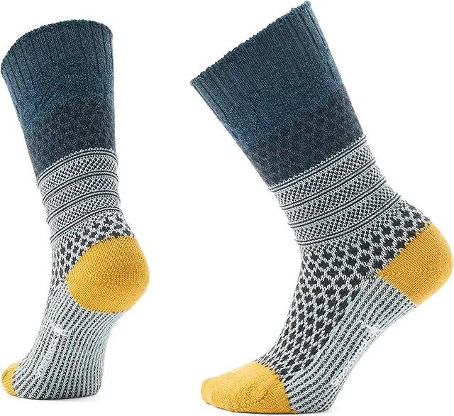 Smartwool Everyday Popcorn Cable Crew Socks (Frosty Green) Knee High Socks Shoes Cover