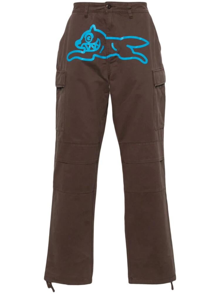 ICECREAM Running Dog tapered-leg trousers - Brown Cover