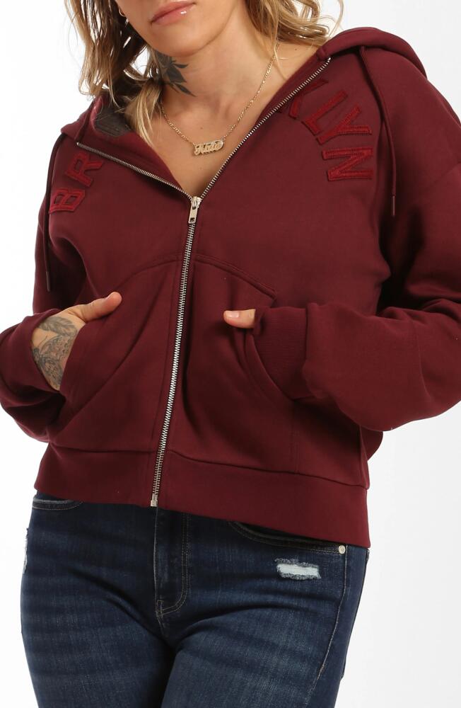 Brooklyn Industries BK Appliqué Hoodie in Tawny Port Cover