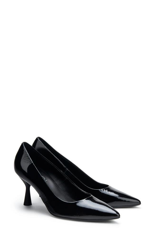 AGL Isolde Pointed Toe Pump in Nero Patent Cover