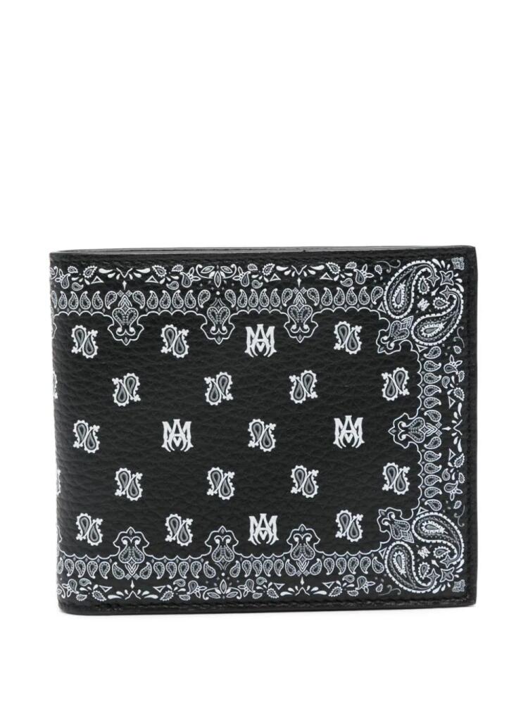 AMIRI bandana bi-fold wallet - Black Cover