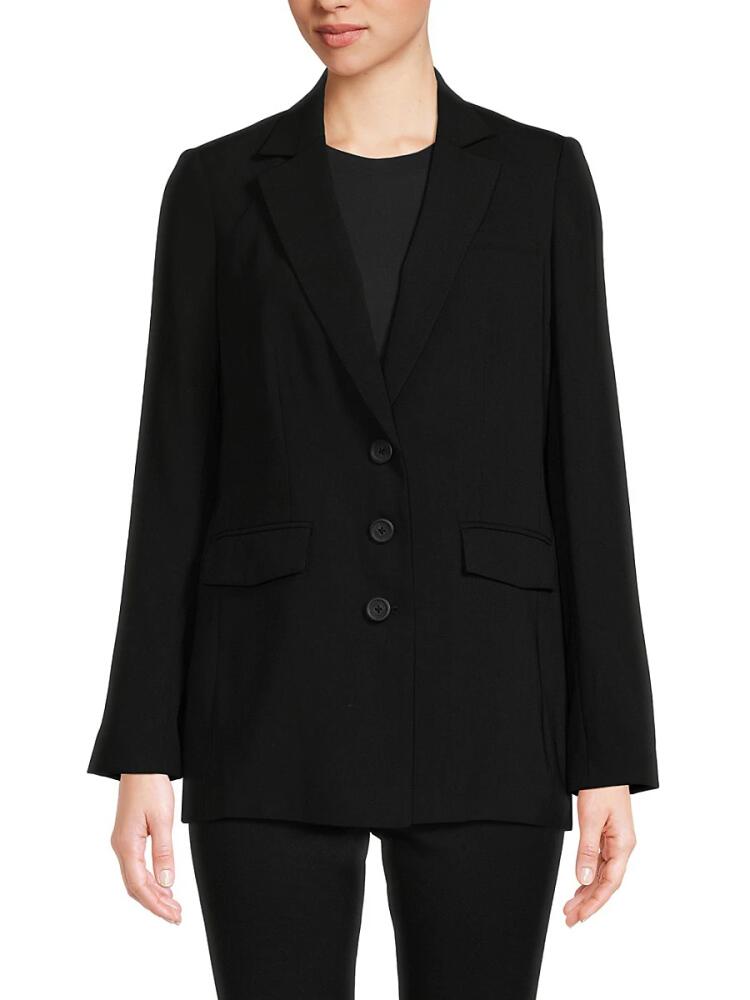 Karl Lagerfeld Paris Women's Notch Lapel Blazer - Black Cover