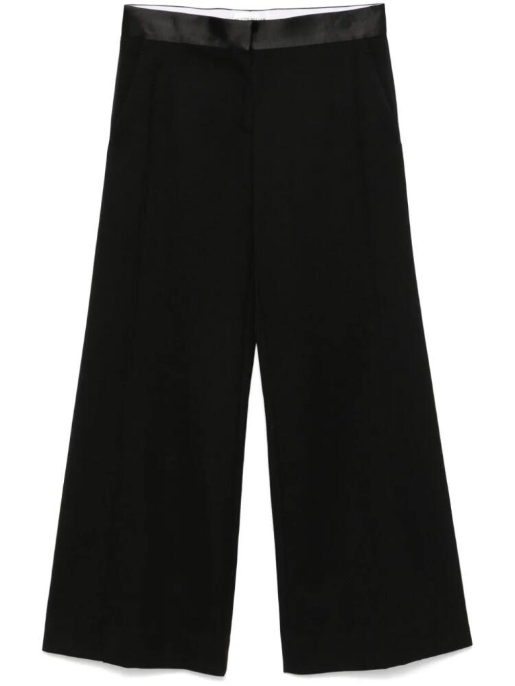 Victoria Beckham satin-trim trousers - Black Cover